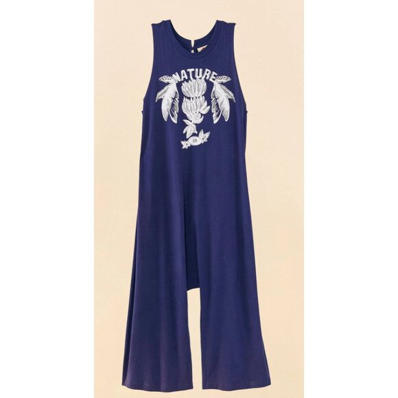 FARM Rio Blue Nature Jumpsuit - Picture 1 of 8